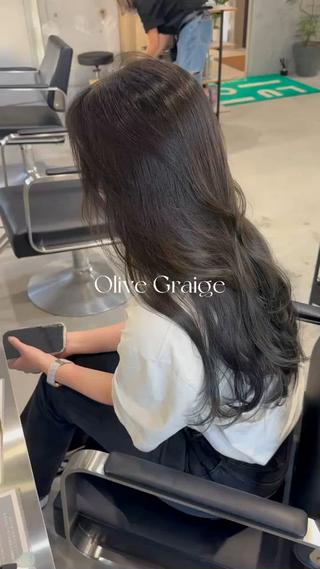 ロング 本場韓国ヘア特化 아이비/Aibiのヘアスタイル