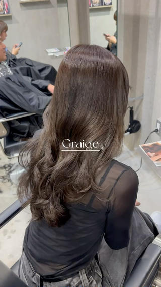 セミロング 本場韓国ヘア特化 아이비/Aibiのヘアスタイル