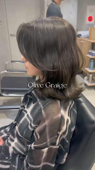 ミディアム 本場韓国ヘア特化 아이비/Aibiのヘアスタイル