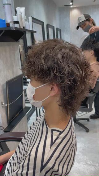 ミディアム パーマ メンズ ✨メンズ特化✨鈴木 遼太のヘアスタイル