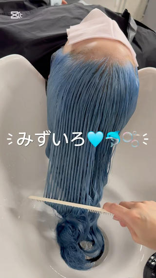 ロング カラー shio ハイトーン 💗【福岡天神】のヘアスタイル