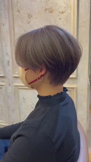ショート カラー Carina所属・セン北徒歩５分 キシタクのヘアスタイル