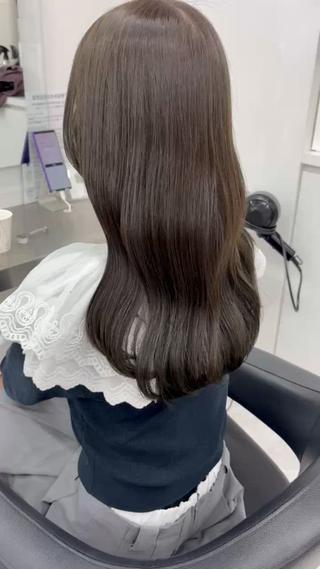 ロング カラー 𓏸レイヤー髪質改善 透けカラーカノン🫧のヘアスタイル