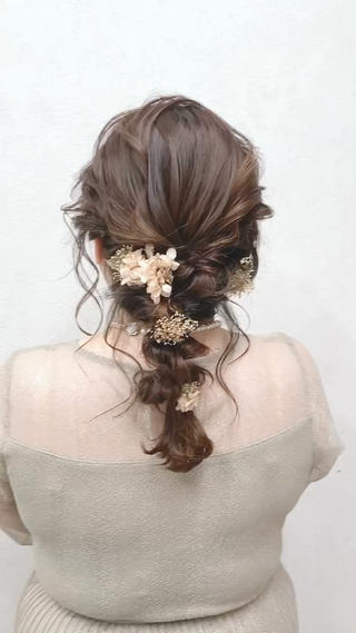 セミロング 🌟天王寺ヘアセット 🥑アレンジ師🌟のヘアスタイル