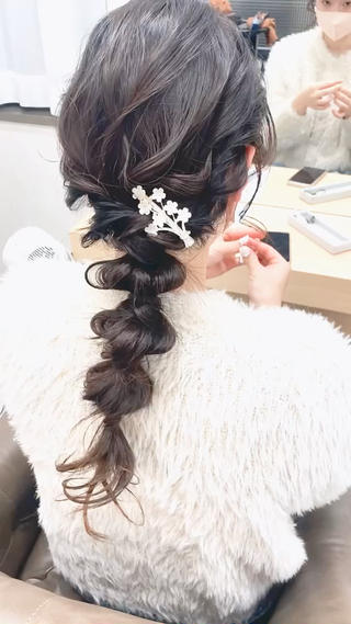 ロング ヘアアレンジ 🌟天王寺ヘアセット 🥑アレンジ師🌟のヘアスタイル