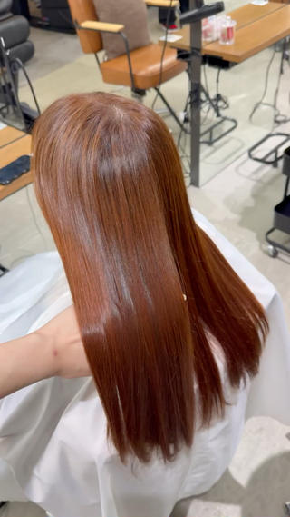 ミディアム カラー VIEW GINZA所属・fitするカット♡ 暖色/ふうか◠‿◠のヘアスタイル