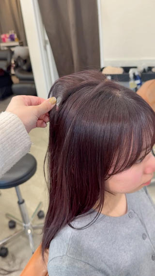 ミディアム カラー VIEW GINZA所属・fitするカット♡ 暖色/ふうか◠‿◠のヘアスタイル