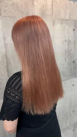 ロング カラー レイヤー/韓国 ハイトーン興津史弥のヘアスタイル