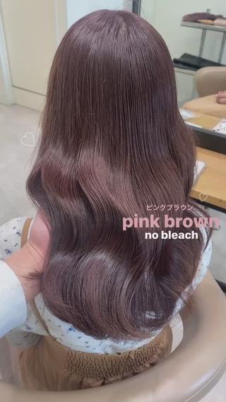 ロング カラー ブリーチなしWカラー 🎀韓国ヘア/amiのヘアスタイル