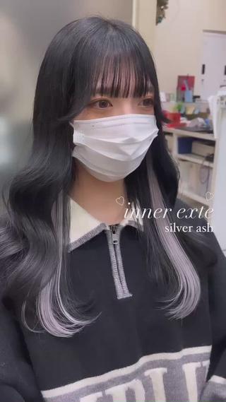 ロング カラー ブリーチなしWカラー 🎀韓国ヘア/amiのヘアスタイル