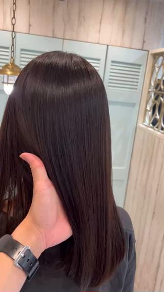 髪質改善縮毛矯正で乾かしただけで艶々髪になります 