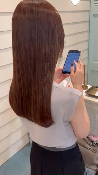 髪質改善縮毛矯正で乾かしただけで艶々髪になります 