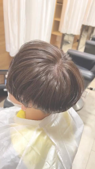 ショート カラー メンズ 心斎橋バレイヤージュ 小林勝貴のヘアスタイル