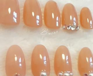 ワンカラー/ベージュ(スキンカラー)
【ビジューサンプル】 