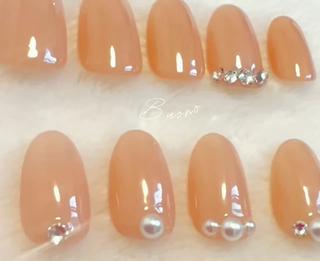 ワンカラー/ベージュ(スキンカラー)
【ビジューサンプル】 