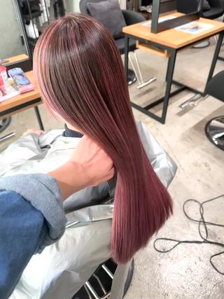 ロング カラー ✨髪質改善/ブリーチ /ショート高山のヘアスタイル
