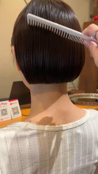 mini bob️

コンパクトにまとまるようカットしています 