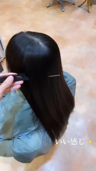 パーマ 韓国🇰🇷レイヤー 似合わせ顔まわりのヘアスタイル