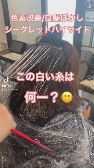 シークレットハイライト【色素改善】白髪ぼかし 