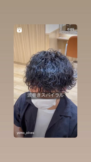 ミディアム 新宿メンズパーマ ヨモギダのヘアスタイル