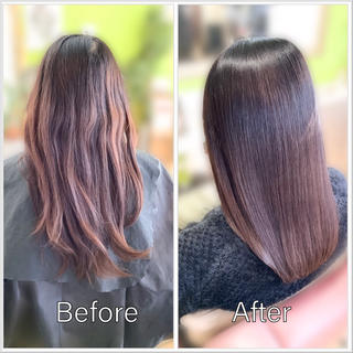 【40代から始める髪エステ】
ポイント縮毛矯正×前髪カット 