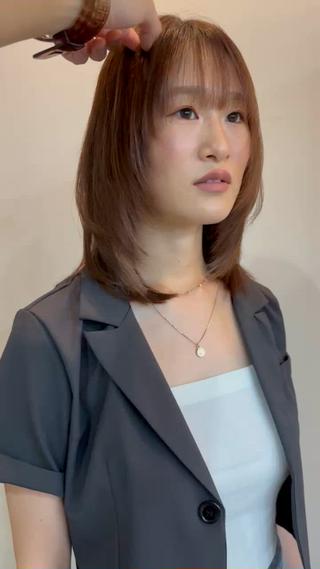 無料カット/ワンホンヘア/レイヤーカット/ワンカールで可愛い/韓国風レイヤー/ワンホンレイヤー/インナーカラー/隠せるインナーカラー/結んで隠せるインナーカラー/バレないインナーカラー 