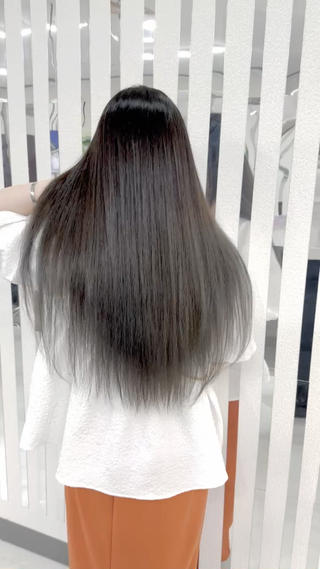 グラデーションカラー
巻かなくてもとても綺麗grey color 