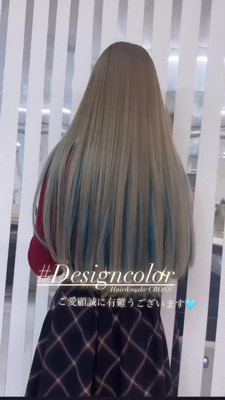 全体ブリーチからのインナーターコイズブルー
全てカラー剤で仕上げさせて頂いております
常時ケアーブリーチ使用 