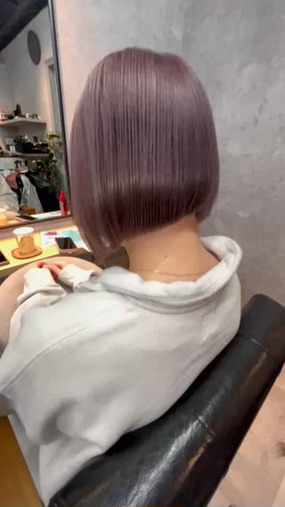 ショート カラー 小山洋次/阪急茨木/ 透明感カラーショートのヘアスタイル