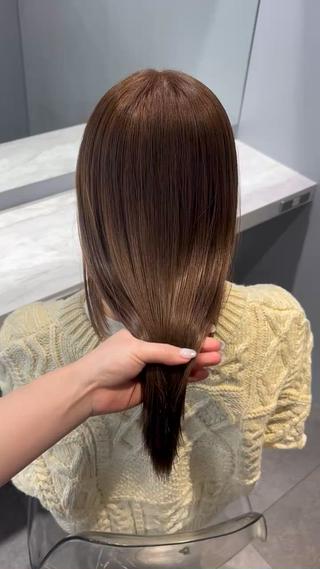 水素トリートメントで艶々ぷるぷる髪に
普通のトリートメントよりも持ちがいいのでオススメです！ 