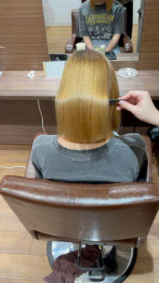 ミディアム YUZA grow hair 【ユーザ グロウ ヘア】所属・縮毛矯正/似合わせ カット/伊藤はるかのヘアスタイル