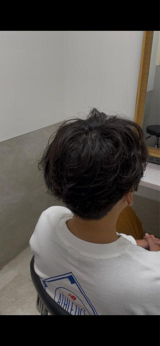 取れづらいフェザーパーマ 