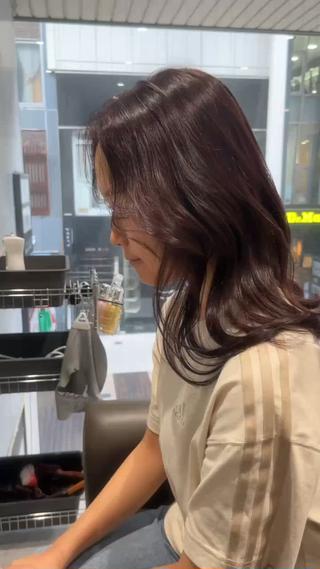 ミディアム カラー Grow by NYNY 坂本 理輝のヘアスタイル