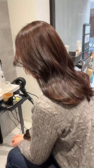ミディアム カラー Grow by NYNY 坂本 理輝のヘアスタイル