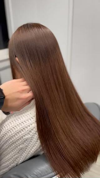 ロング JIN/暖色カラー /髪質改善/艶髪のヘアスタイル