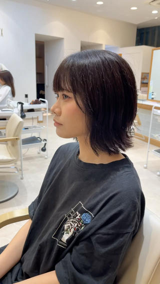 くびれボブで顔型補正をしながら可愛く仕上げます！

アイロン初心者さんでも大丈夫！
簡単なセットで誰でも美容室帰りの髪型を再現できます！ 