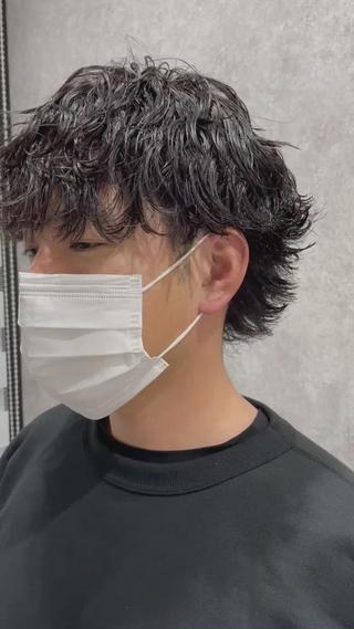 パーマ メンズ アタ ムのヘアスタイル