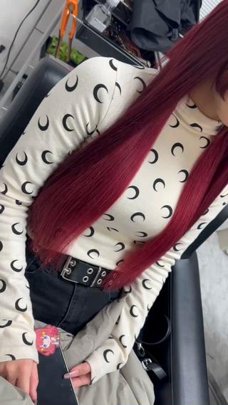 染めるエクステ対応してます^_^ 