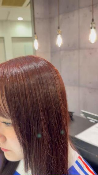 セミロング カラー 今野 優のヘアスタイル