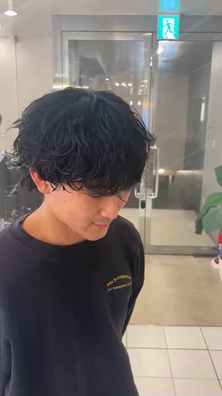 郡山駅前美容師 真野目暉のヘアスタイル