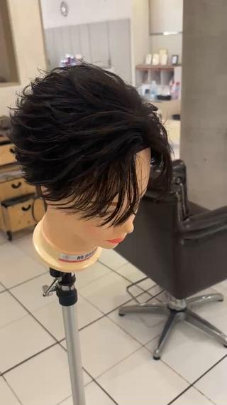 メンズ 郡山駅前美容師 真野目暉のヘアスタイル