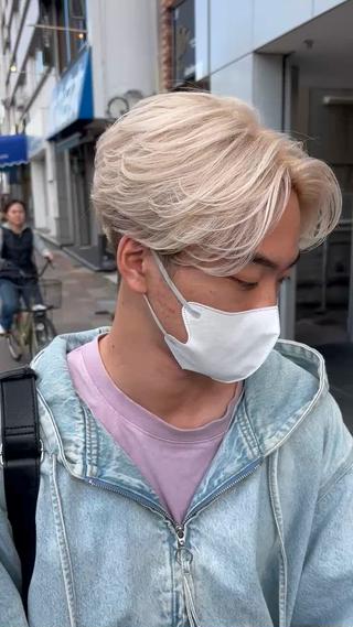 ショート カラー メンズ 穐田 航のヘアスタイル