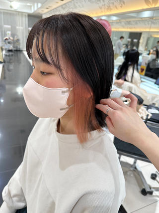 𑁍𓏸𓈒インナーカラー/ミルクティーピンク𑁍𓏸𓈒

※ブリーチ料金は別途発生致します 