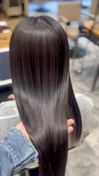 ロング 縮毛矯正モデル様 募集中🫧祝迫愛艶のヘアスタイル