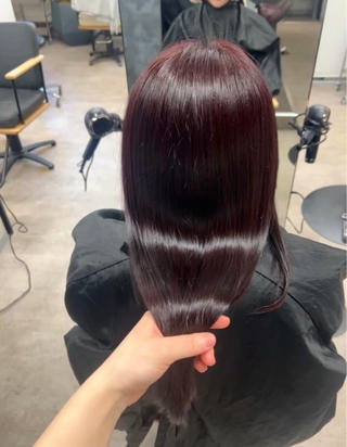 ロング 艶あり暖色カラー🌈 カラー診断あゆみのヘアスタイル