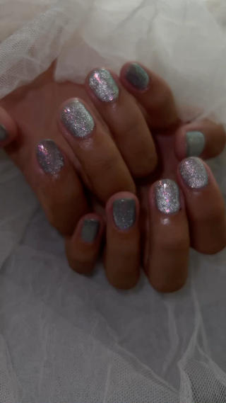 #マグネットネイル#ワンカラー#シンプル 