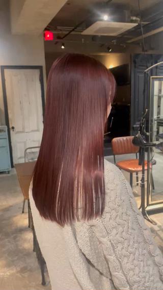 #ブリーチなしカラー
#ピンクブラウン
#ピンクカラー 