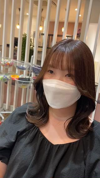 ミディアム 【ハイライト】 YUYAのヘアスタイル