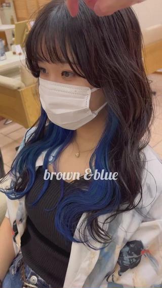 ロング カラー 長谷川 湧のヘアスタイル