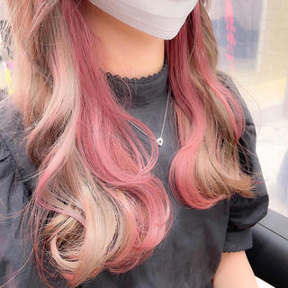 ロング カラー パーマ ヘアアレンジ メンズ キッズ ネイル マツエク・マツパ 🎀愛されモテヘア♡ 梅澤夏基🎀のヘアスタイル